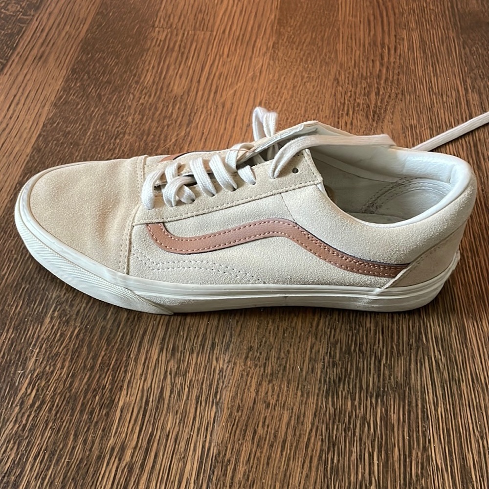 Vans old skill vintage sport suede sneakers with leather detail size 10 women